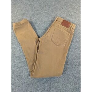 Gustin Slim Fit Pants Mens 31 Camel Button Fly Made in USA California Sewn #2438